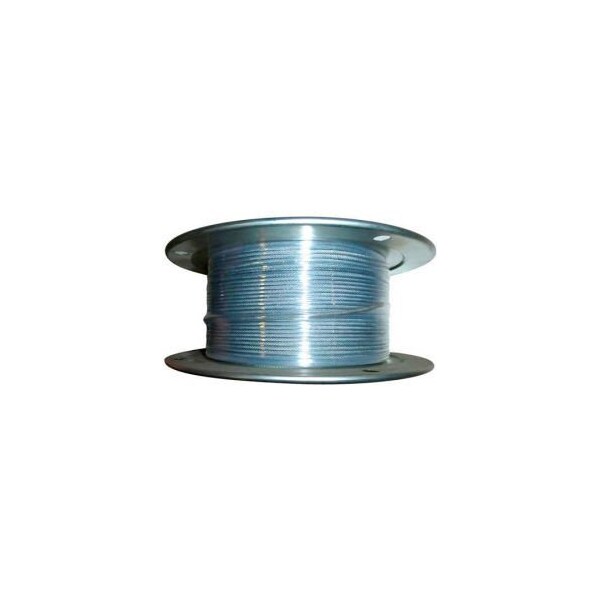 Advantage Sales & Supply Advantage 250' 3/64" Dia. VC 1/16" Dia. 7x7 Vinyl Coated Galvanized Aircraft Cable VCGAC047-062R250 VCGAC047-062R250 - main